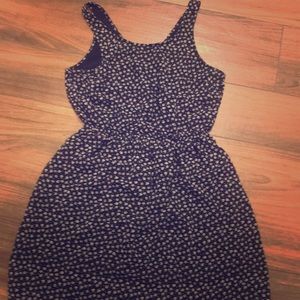 Black dress with floral design